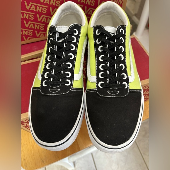 Vans Other - Vans size 10 in lime , black and checked color way.